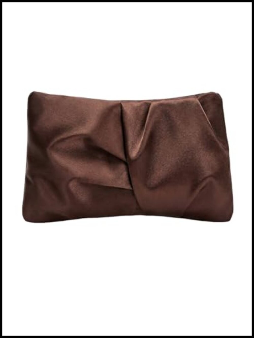 Satin Clutch Evening Bag Magnetic Closure Single Strap Party Purse